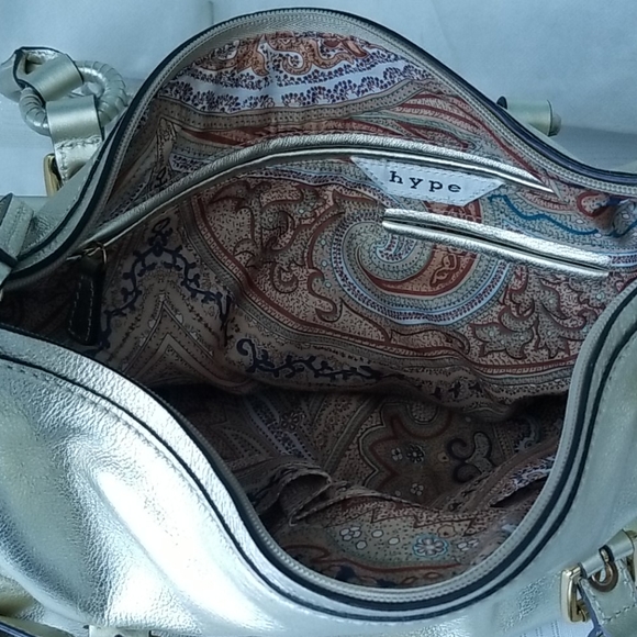 Satchel Bag With Fur Trim - Picture 6 of 9